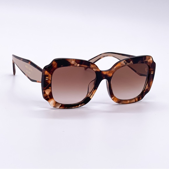 NEW PRADA PR16YS WOMEN SUNGLASSES PR16YSF 01R0A6 BROWN PRADA SPR 16Y-F PR16YS - Picture 1 of 9